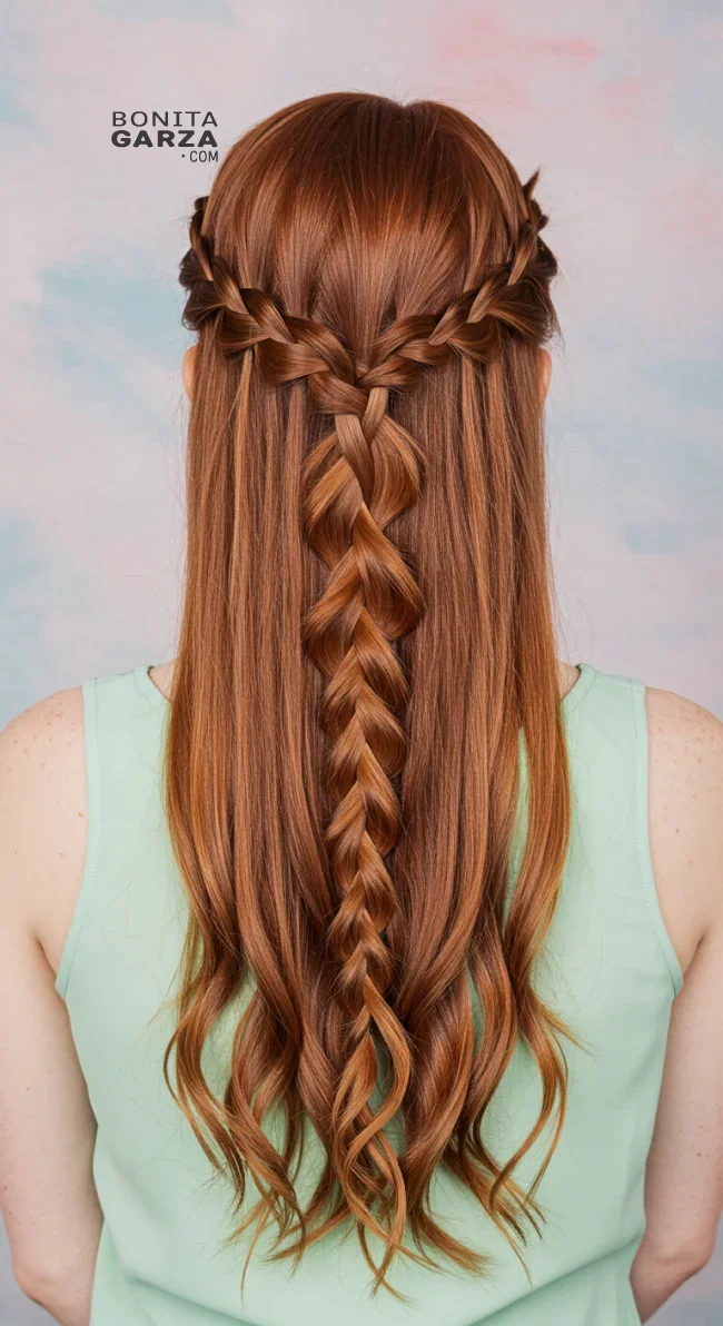 4. Waterfall Braid | 15 Different Types Of Braids With Inspirational Examples