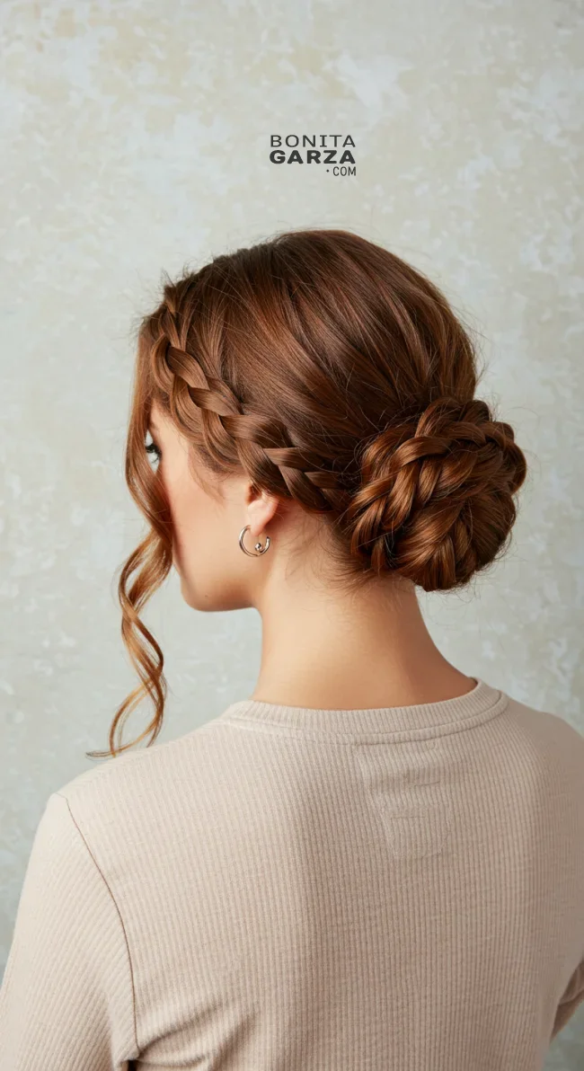 9. Braided Bun | 15 Different Types Of Braids With Inspirational Examples