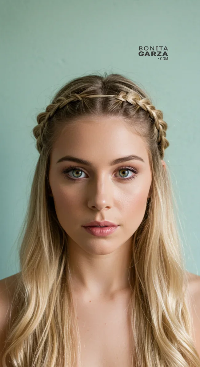 13. Halo Braid | 15 Different Types Of Braids With Inspirational Examples