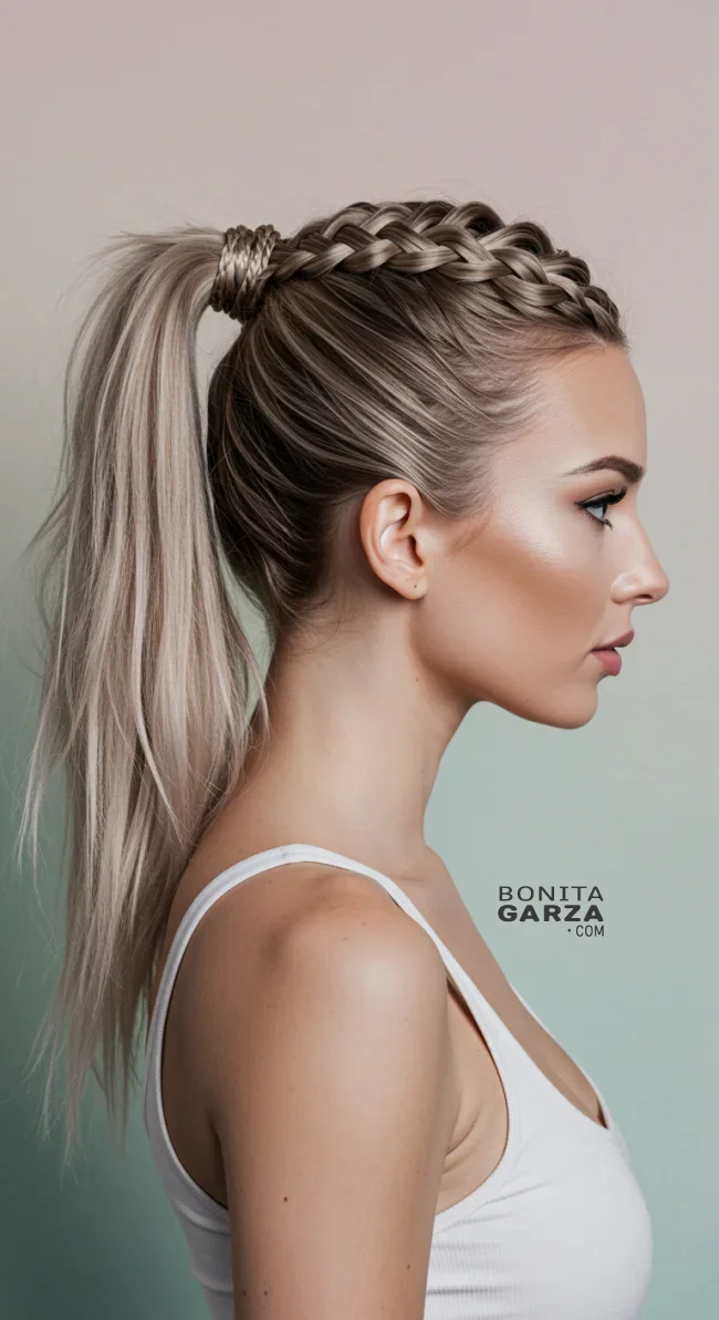 11. Braided Ponytail | 15 Different Types Of Braids With Inspirational Examples