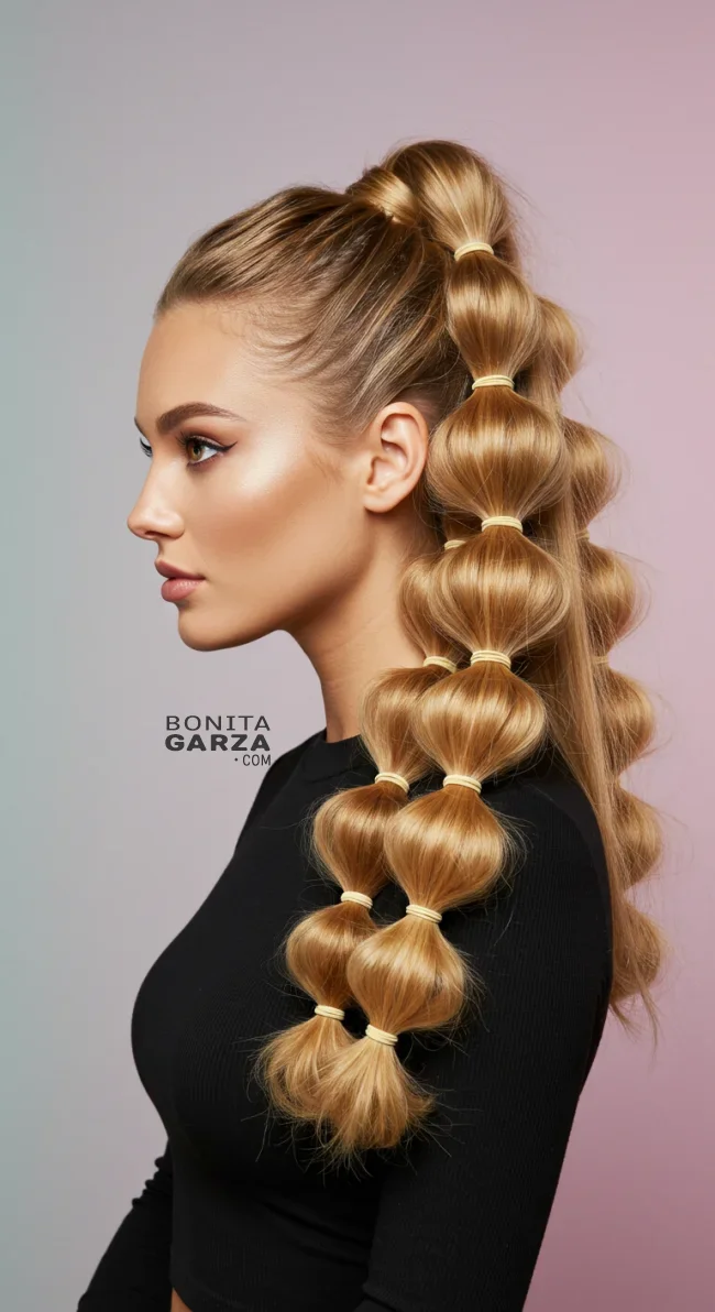 3. Bubble Ponytail | Ponytail Hairstyles: Elevate Your Look With These 15 Styles In 2025