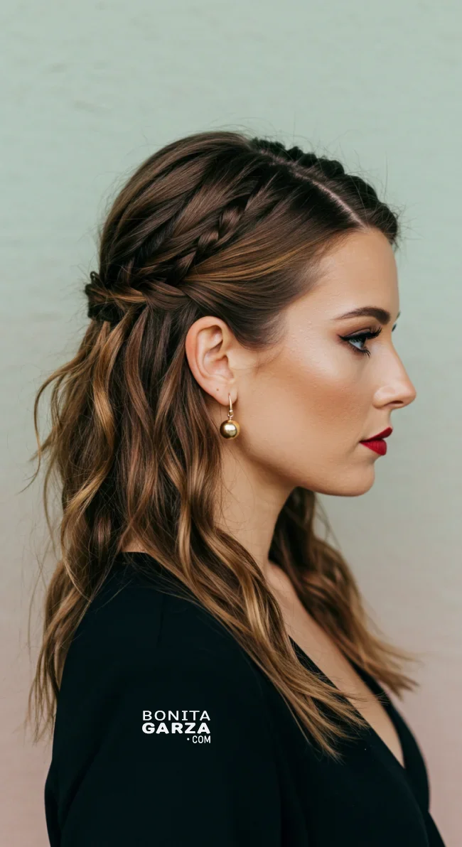 10. Twisted Half-Updo | Top 15 Modern Updo Hairstyles: Styling Tips And Trend Insights