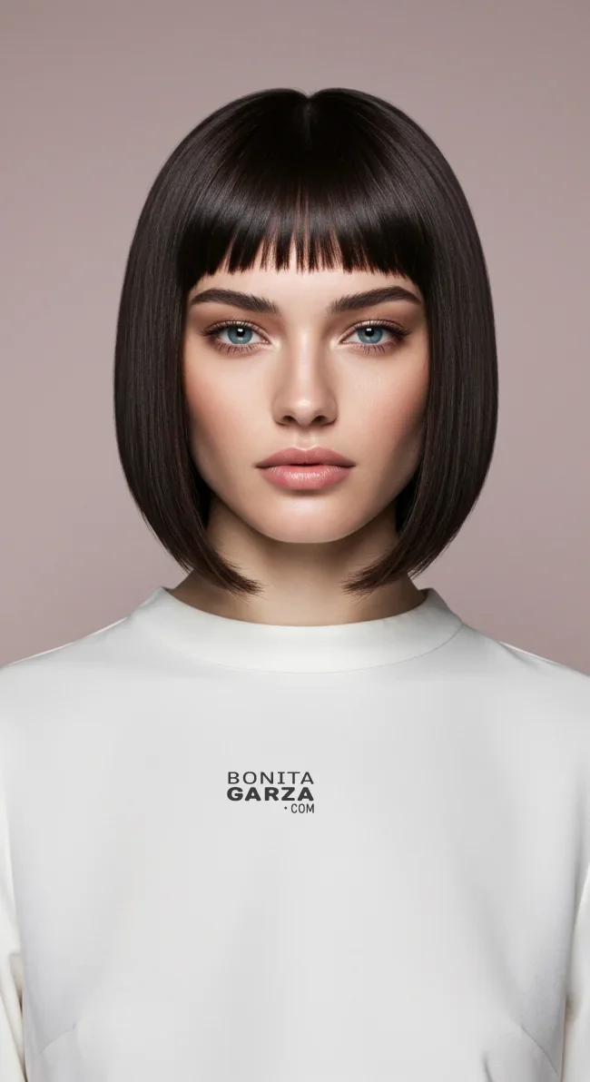 9. Classic Sleek Bob | Bridal Hairstyle For Short Hair: Top 15 Picks For Your Big Day!