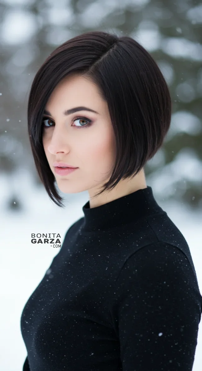 11. Asymmetrical Bob | 15 Winter Haircut Trends To Jump On Right Now