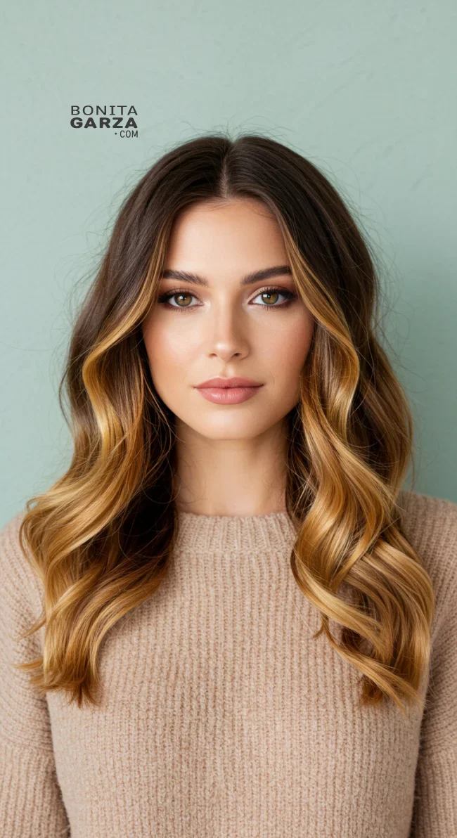 9. Chocolate Brown to Honey Blonde Ombre | 15 Majestic Ombre Winter Hair Colors Not To Miss