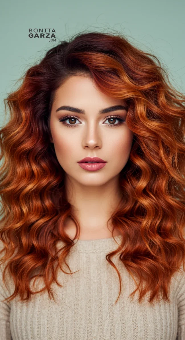 11. Deep Auburn to Copper Blonde Ombre | 15 Majestic Ombre Winter Hair Colors Not To Miss