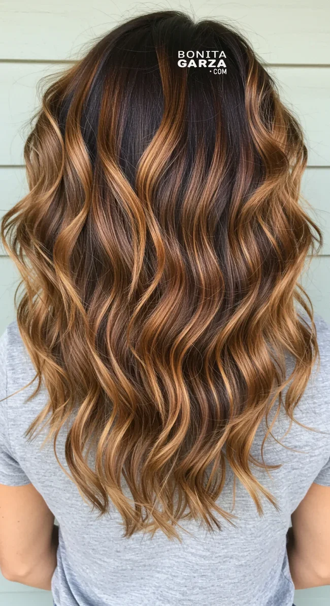 15. Sun-Kissed Caramel Waves | Unveiling The Allure Of Caramel Hairstyles - Sweeter Than Ever