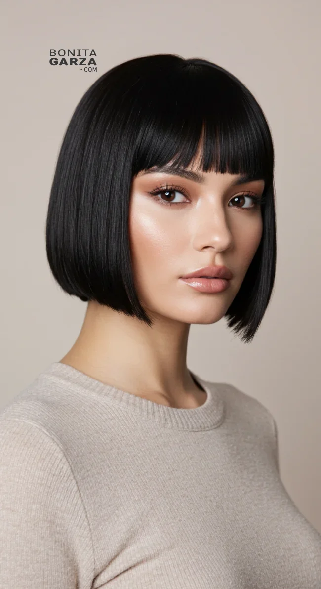 3. Blunt Cut Laidback Bob | Laidback Bob: Short Square Hairstyle