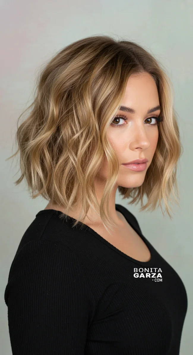 4. Wavy Laidback Bob | Laidback Bob: Short Square Hairstyle