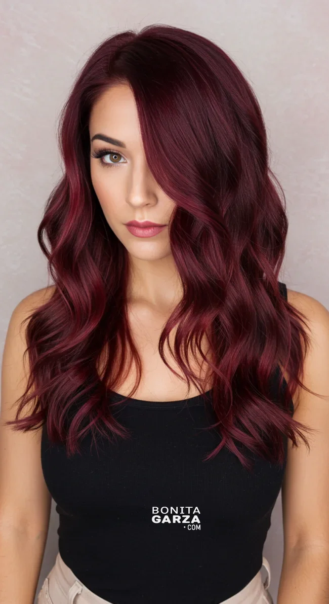9. Cherry Cola Waves | Hair Color Trends Of 2025: A Comprehensive Guide To On-Trend Shades And Styles