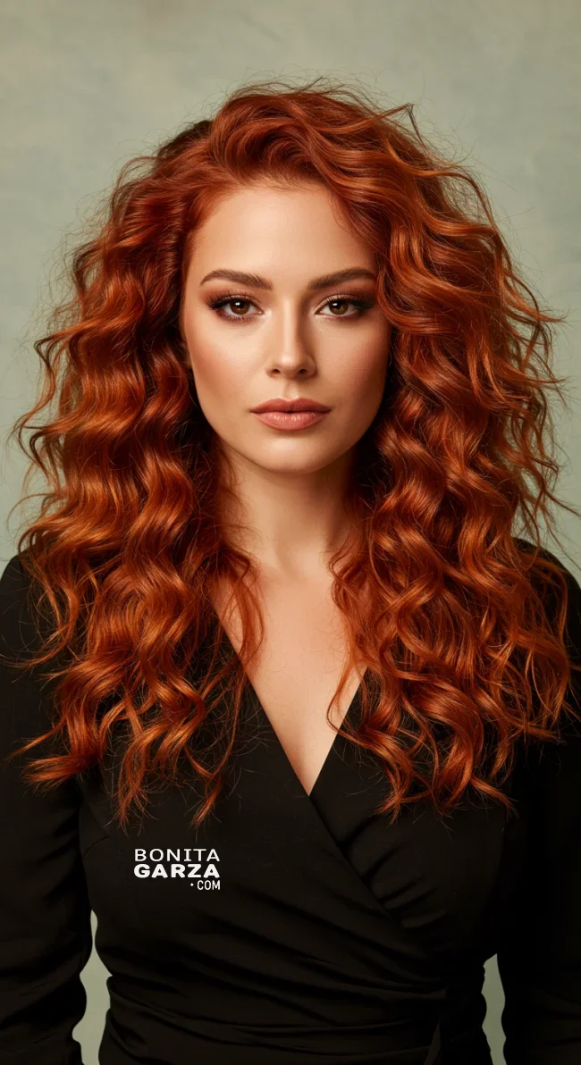 7. Sunset Copper Curls | Hair Color Trends Of 2025: A Comprehensive Guide To On-Trend Shades And Styles