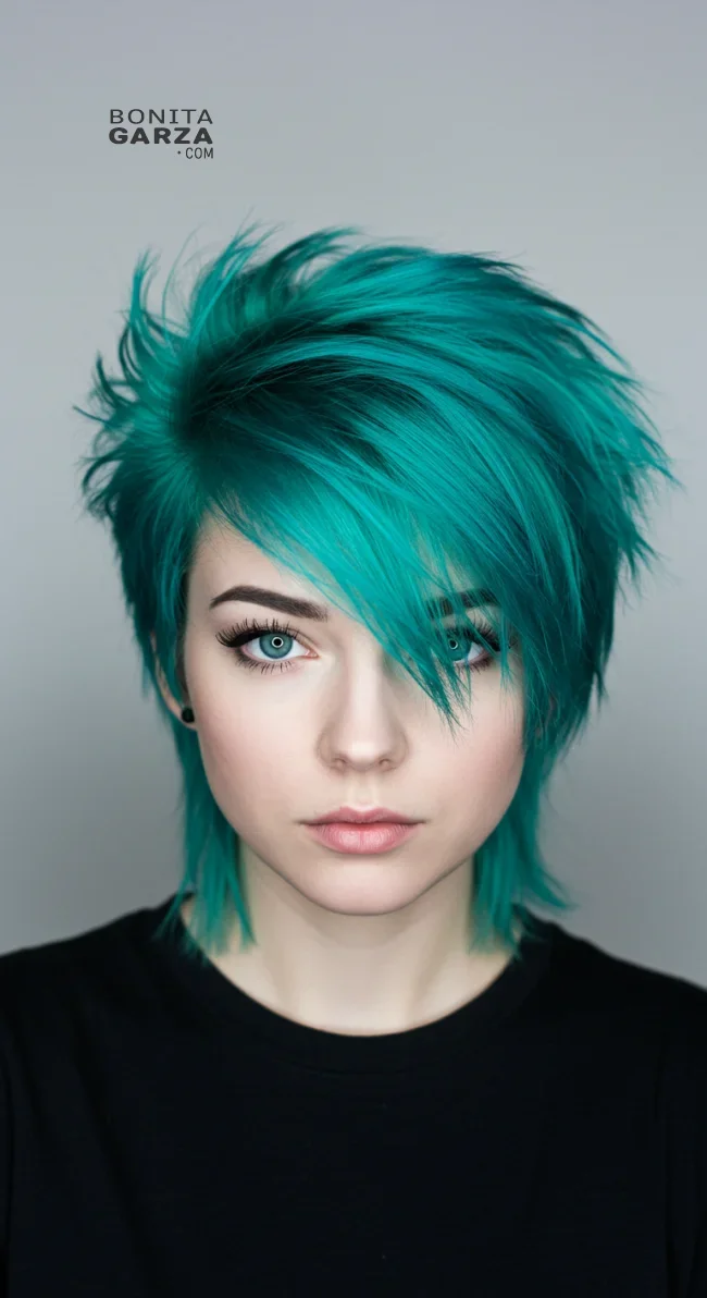 7. Colored Wolf Cut | Most Beautiful Wolf Cut Hairstyles For This Winter