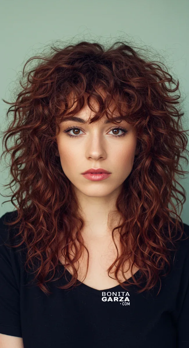 5. Curly Wolf Cut | Most Beautiful Wolf Cut Hairstyles For This Winter
