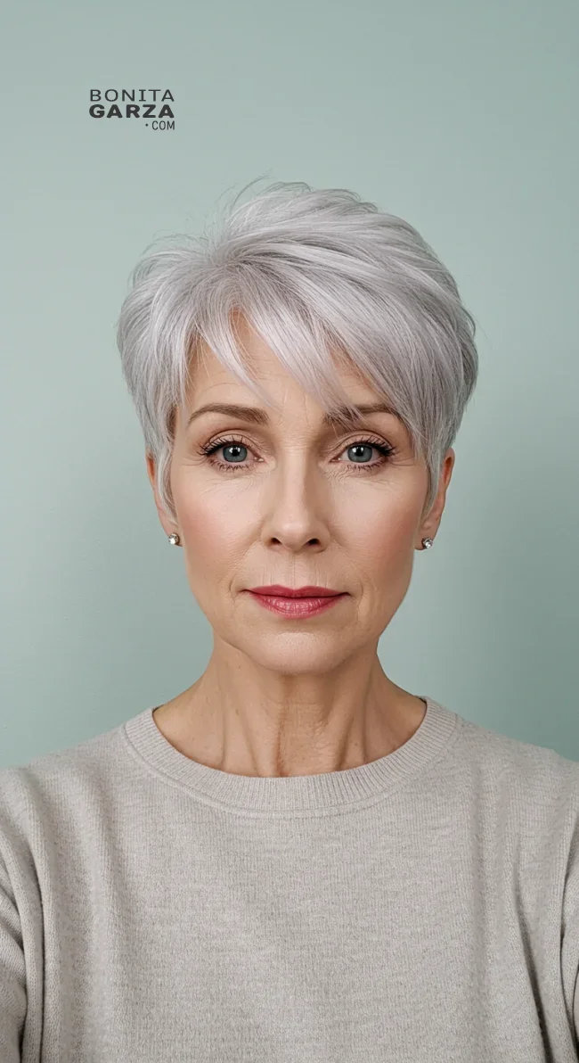 3. Soft Pixie Cut | Elegant Hairstyles For Women Over 60 With Fine Hair