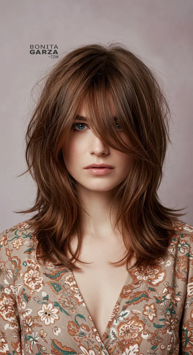7. Wispy Shag with Side Bangs | 15 Shag Haircut Ideas For A Fresh New Look